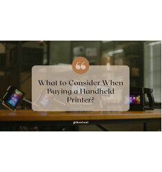 What are some tips to remember while buying a handheld printer?